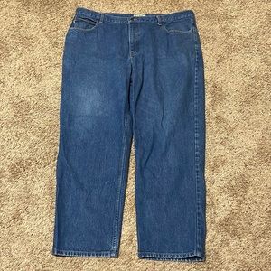 LL Bean Relaxed Fit Mens 44x32 Blue Medium Wash Denim Jeans (Actual 44x30)
